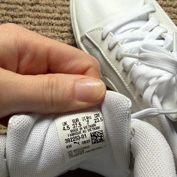 Puma Women’s Platform Sneakers White - Picture 4 of 4